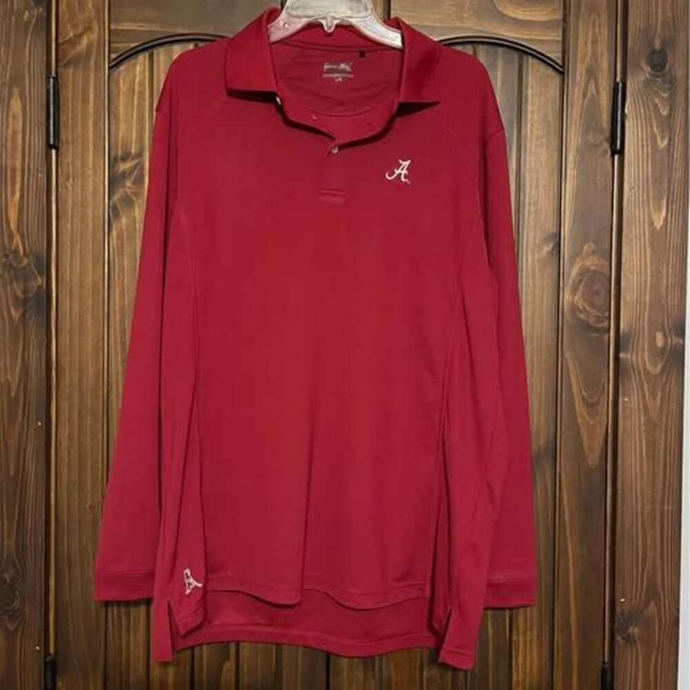 Large Ping Golf Shirt Mens Long Sleeve Alabama Crimson Tide